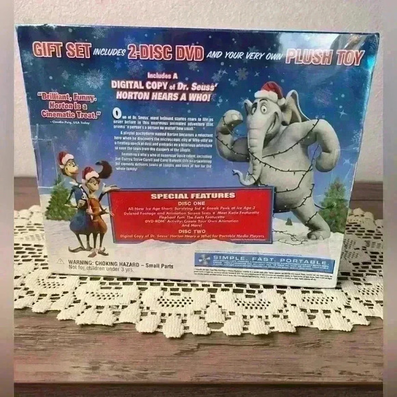 Dr. Seuss “Horton Hears a Who” NEW DVD 2008-2 Disc Set Limited Edition Gift Set - Picture 4 of 4